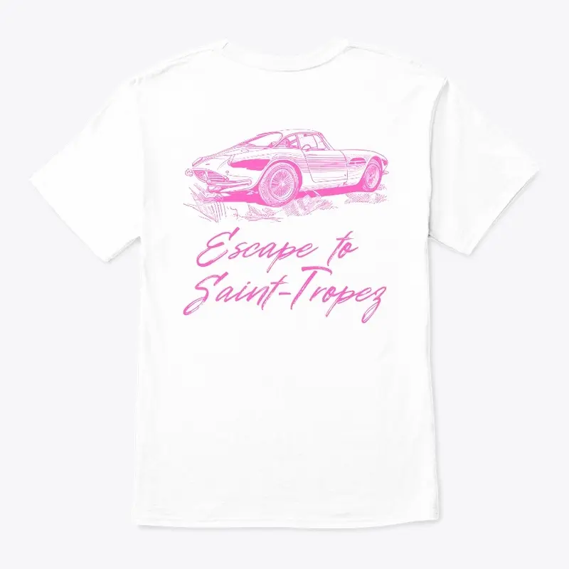 T-shirt Pink - Escaping to Saint-Tropez